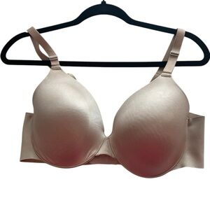 SOMA Cream Vanishing Back T-Shirt Bra with Seamless Full Coverage